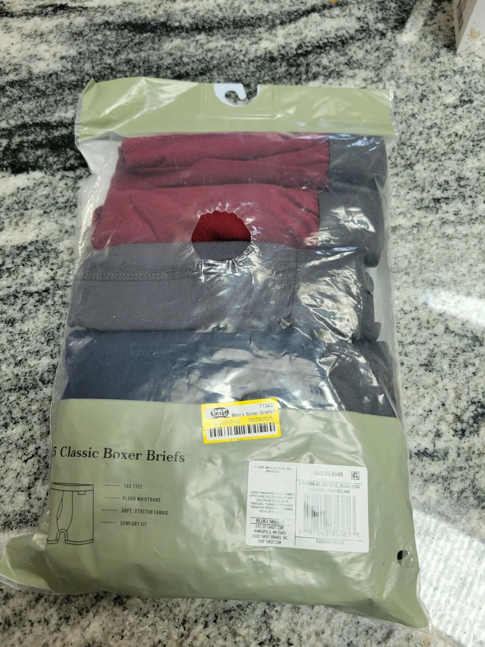 Goodfellow & Co 5-Pack Boxer Briefs - Maroon, Gray, Navy